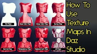 Daz Studio Iray Shader - Texture Maps