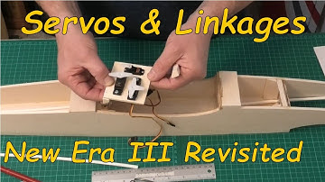New Era III Revisited: Pt 10 - Fitting Servos & Linkages - a 45" wingspan RC balsa aeroplane