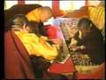 Karmapa plays with legos