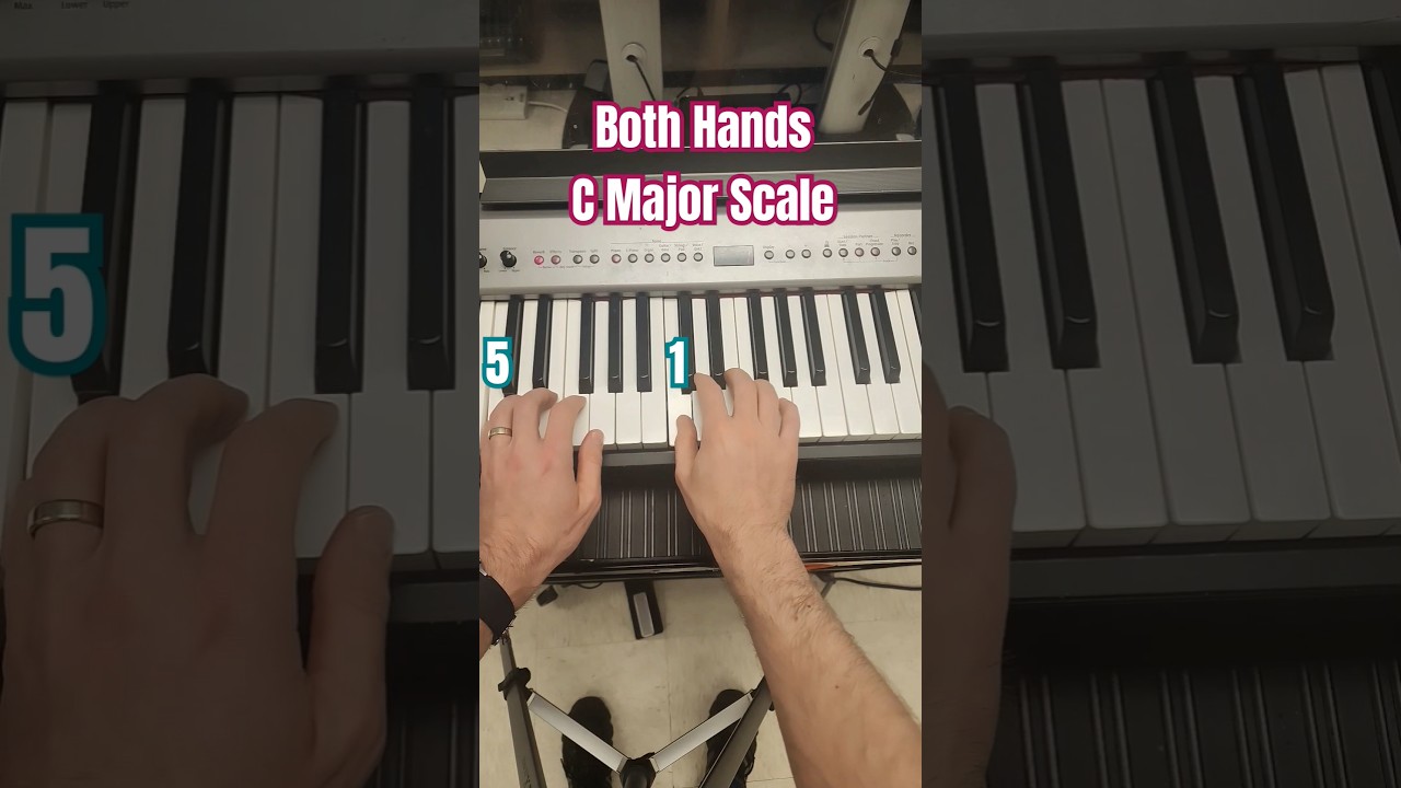 Both Hands - C Major Scale - 1 Octave bekijken op YouTube Both Hands - C Major Scale - 1 Octave bekijken op YouTube