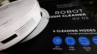 Kurumi Unboxing Robot Vacuum Cleaner Kv 03