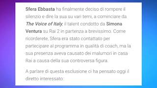 SFERA EBBASTA PARLA DI THE VOICE, CORINALDO E DICE LA SUA SULLE VOCI CHE LO DIFFAMANO!!