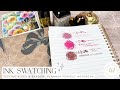 Ink Swatches: Testing 3 Fountain Pen Inks with Close-Up Comparisons Planner Perfect Spiral Notebook