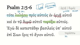 Psalm 2:5-6 Septuagint