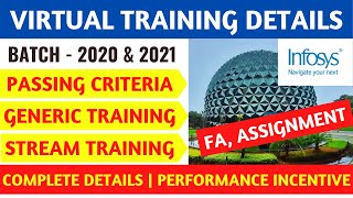 Infosys Virtual training complete details 2021 | Generic, Stream, FA, Syllabus | Training experience