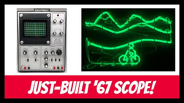 Oscilloscope Music on Just-Built 1967 Heathkit Scope Kit!