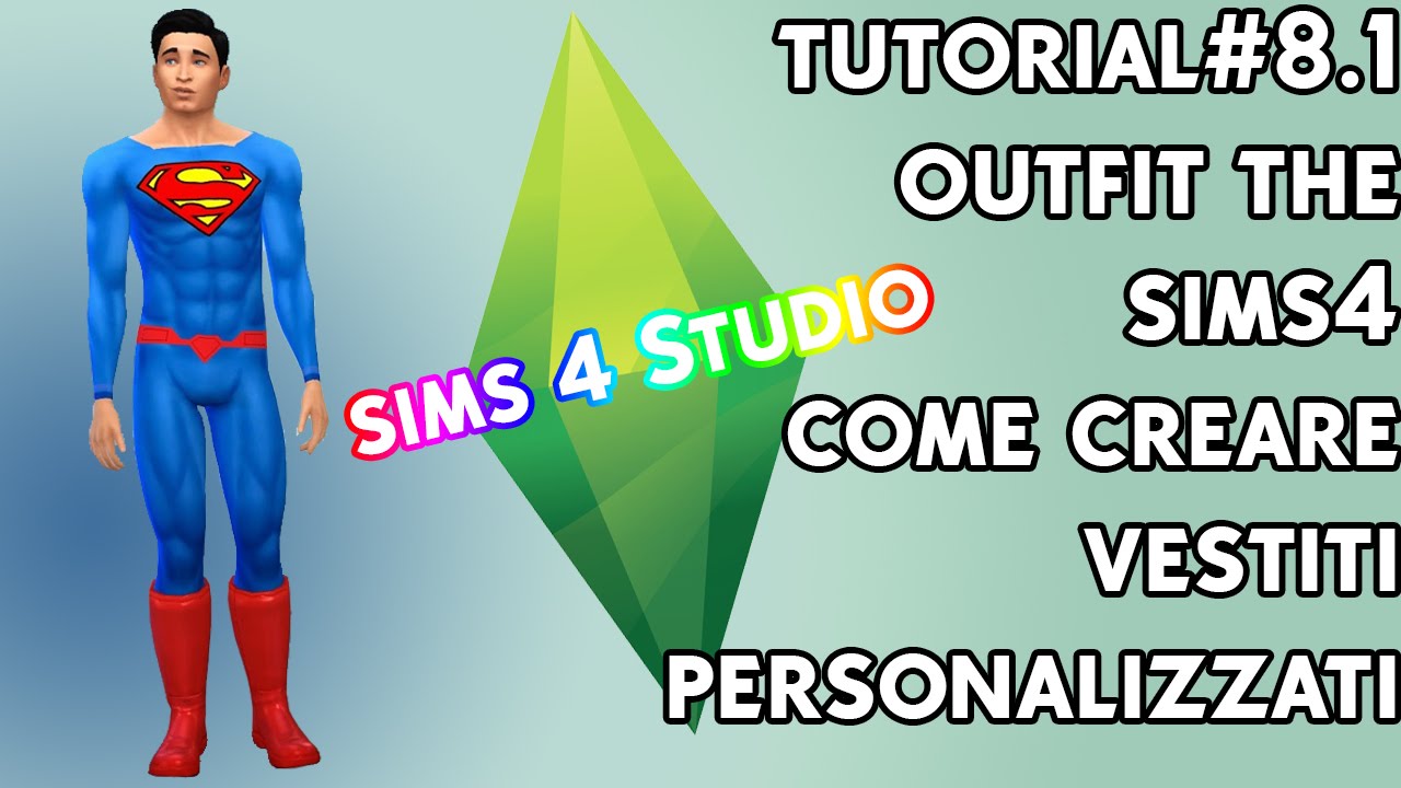 Tutorial #8.1 - Outfit in the sims 4. come creare materiale personalizzato  - YouTube