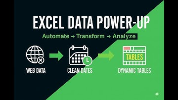 Excel Data Analysis Power-Up: Web Data, Clean Dates, & Dynamic Tables