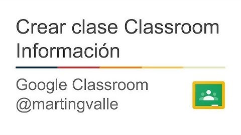 1 Crear Clase Nuevo Google Classroom Español