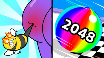 Help Monster 3 Tricky Puzzle Vs BallRun 2048 🐝🐽🙈🏀 Max All Levels Android iOS Gameplay Ep 193