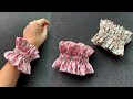 5 Minutes !!! make Scrunchies . DIY Ruffle Scrunchies Sewing Tutorial.