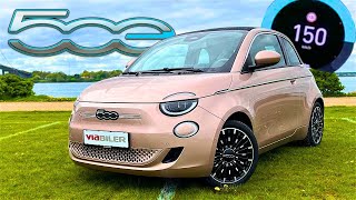 *NEW* 2024 Fiat 500e Cabrio | 42 kWh 118 HP | POV TEST & TOP SPEED