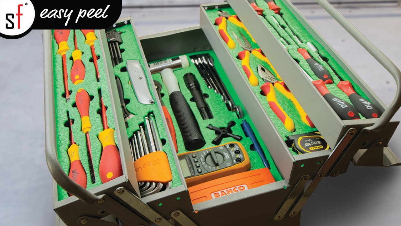 Organising a Cantilever Toolbox with brand new EASY PEEL 