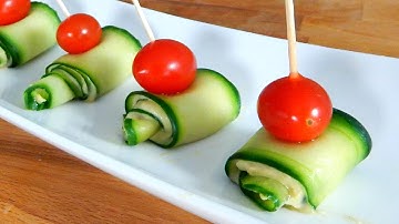 Cucumber Hummus Appetizer (BEST FINGER FOOD!) - Inspire to Cook