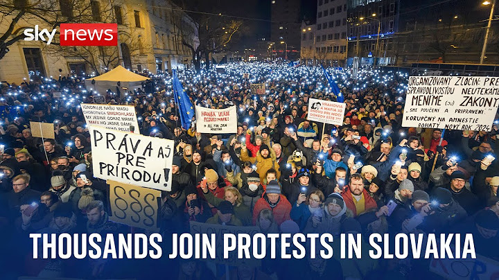 Nationwide protests in Slovakia against PM Robert Fico's criminal law reforms