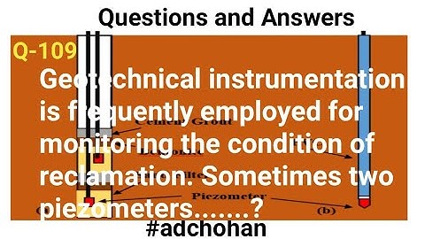 Piezometers, Borehole,Geotechnical instrumentation, Questions and Answers, Interview Q&A, Interview,