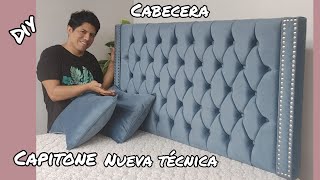 Tutorial CABECERA Nueva técnica CAPITONE fácil / Capitonê