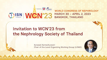 Invitation to WCN’23  from Surasak Kantachuvesiri