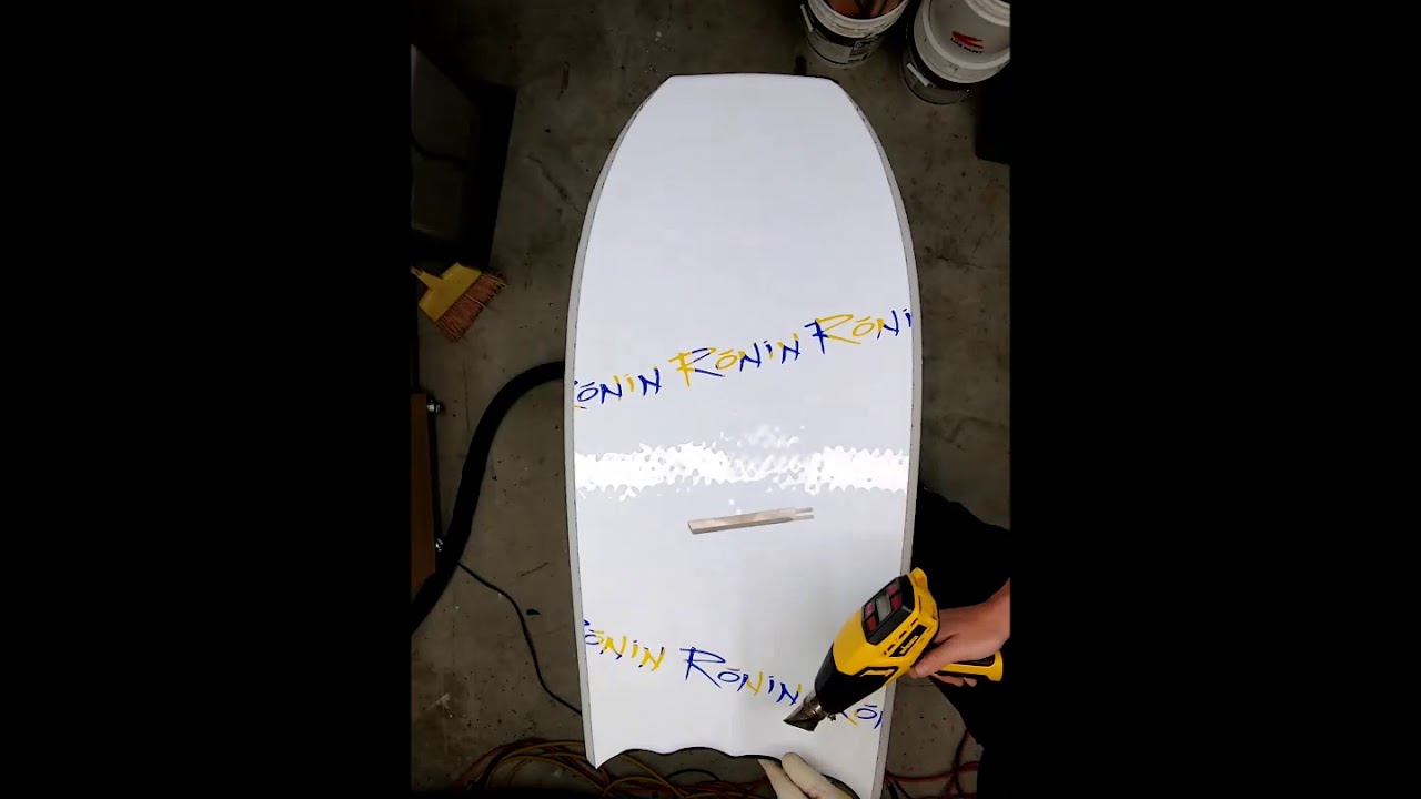 Bodyboard Nose Rocker Bodyboard Nose and Tail Bumper Installation - Time Lapse - YouTube