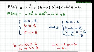 حل تمرين 66 ص57 اشارة كثير حدود من الدرجة الثالثة