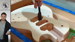 How to Add a Pickup Cavity to a Carved Top Guitar