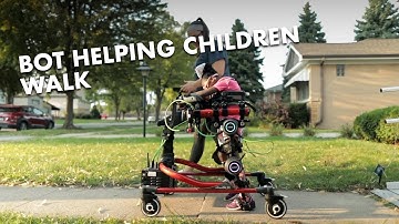 A robot that helps children in need of assistance walk