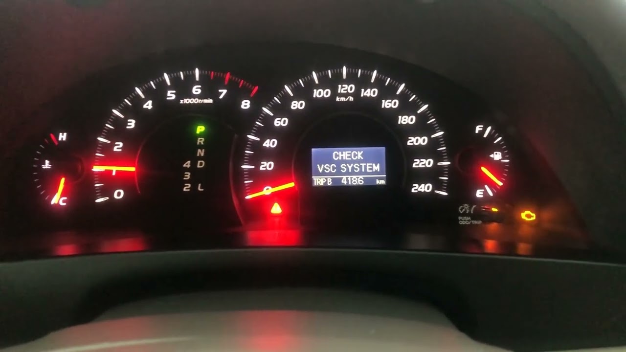 Check VSC System Toyota Camry XV40 YouTube