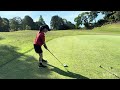 Rihito & Nako on the course 川村理人、菜子ラウンド　10歳7歳