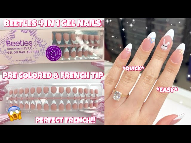 White Coffin French Tip Nails with Rhinestones/Jewels | French nails,  Acrylic nails, Girly acrylic nails