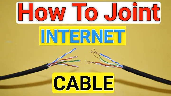 How To Joint Internet Cable | Joint Ethernet Cable | Join Two Broken Internet Wire