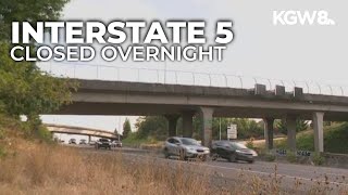Both directions of I-5 to close overnight in Vancouver for utility line installation
