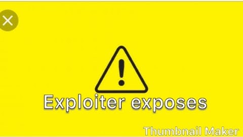 Exploiter caught on camera