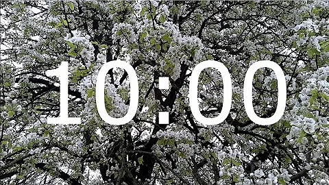 10 Minute Spring Timer with Relaxing Music, Blossom and Alarm