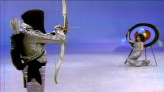 Bob Markworth Mayana Blindfolded Archery Routine On The Ed Sullivan Show