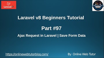 Learn Laravel 8 Beginners Tutorial #97 Process Ajax Request in Laravel 8 | Save Form Data by Ajax