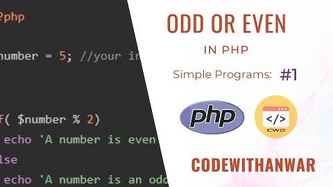 Odd or Even using Form in PHP