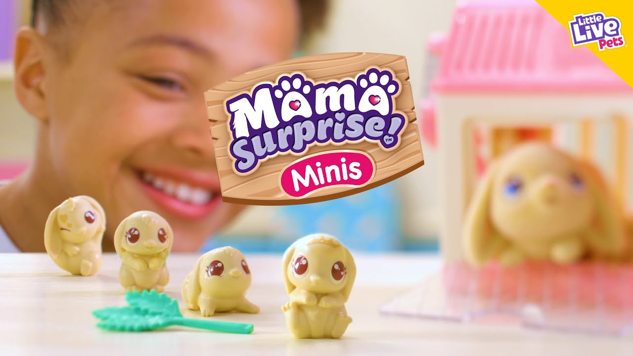 Little Live Pets - Mama Surprise Minis. Feed and Nurture a Lil' Mouse. She  has 2, 3, or 4 Babies with Surprise Accessories to Dress Up The Babies for