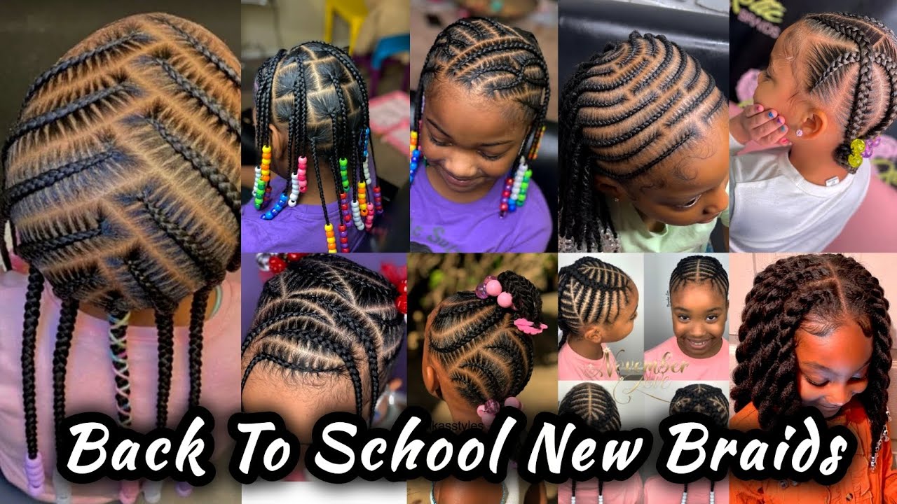 100+ New Back To School Braids For Little Girls / School Braids For Kids  #cocomelon #braids