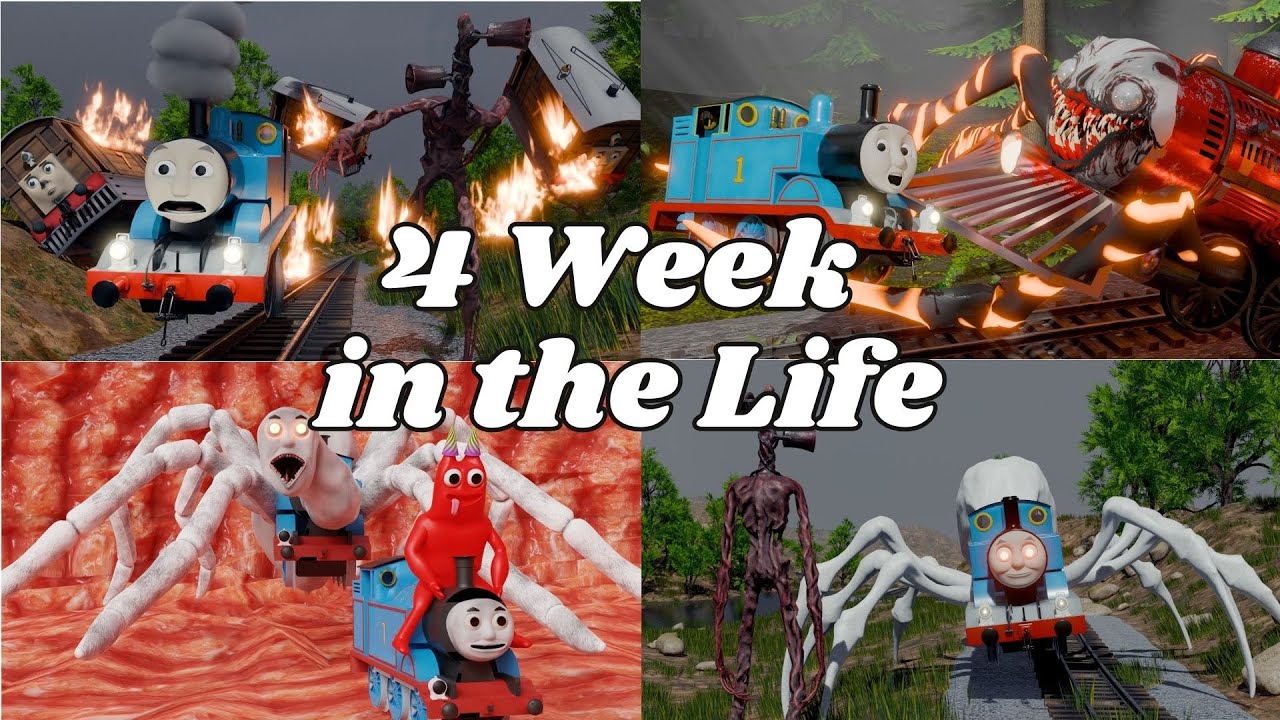 Thomas The Tank Engine - 4 Week in the life(Parody)