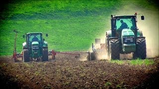 [Full HD] Maislegen 2014 // John Deere 8330 und 6820 mit Lemken und Väderstad Tempo F 6