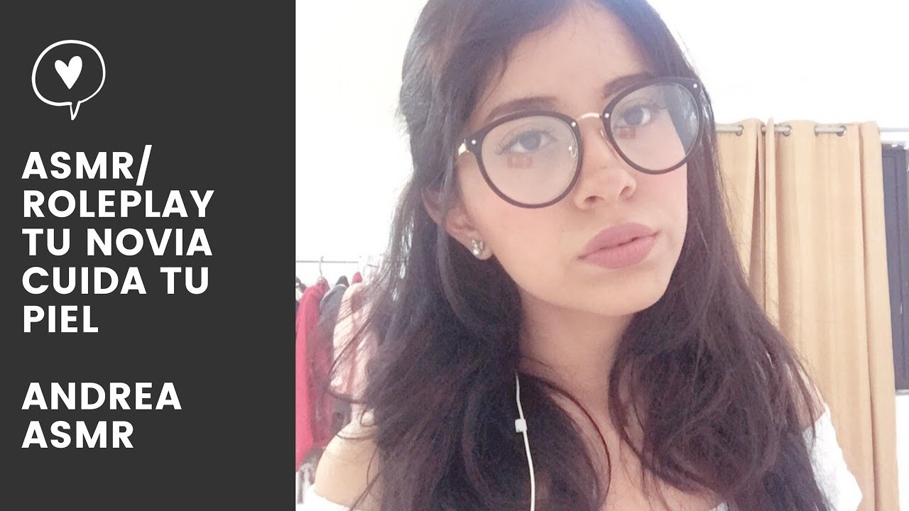 ASMR/ Tu novia cuida tu piel/ ROLEPLAY/ Inaudible/ Andrea ASMR🦋