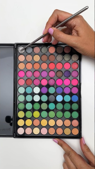 Satisfying Crush 💯✅ MIXING 100 SHADES OF EYESHADOW INTO FLUFFY SLIME!