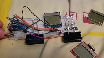 Два дисплея от Nokia 5110, параллельное включение