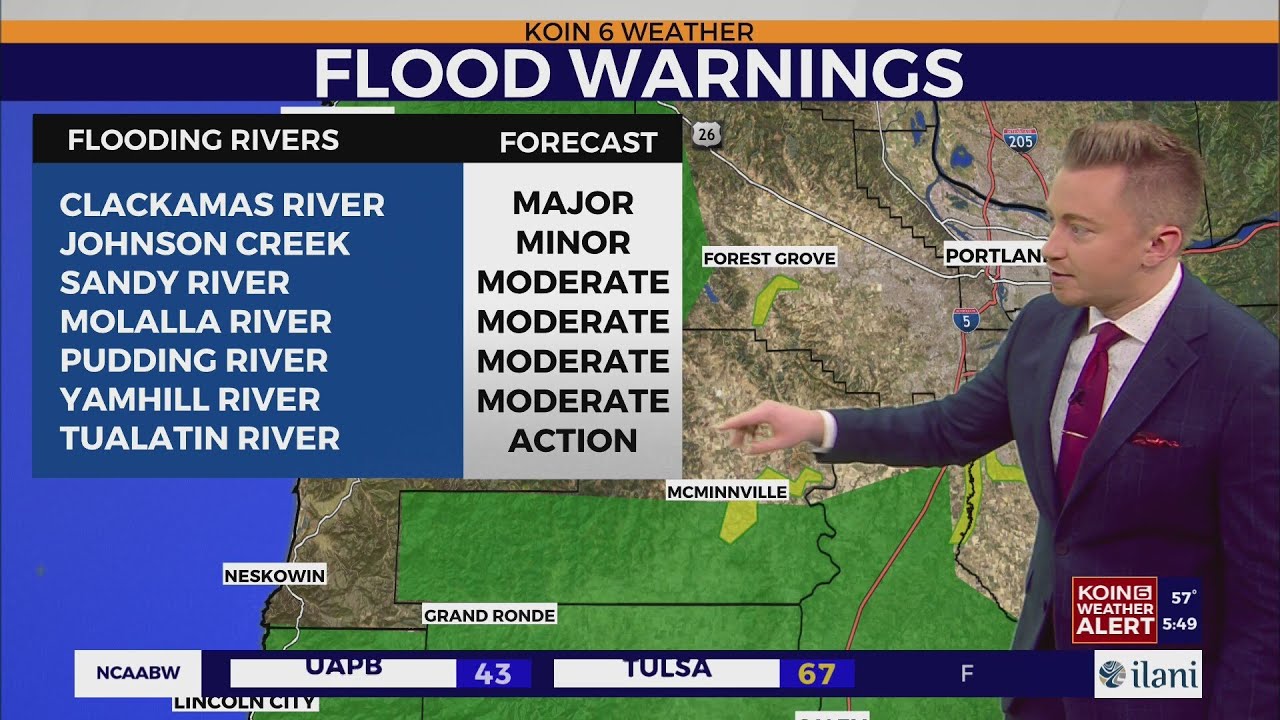 Portland feels the brunt of the latest atmospheric river Thursday