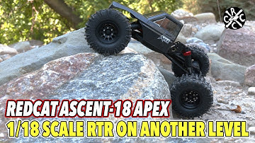 Unboxing the WILDEST 1/18 RC Yet! Redcat Ascent-18 APEX Brushless  Crawler With High Steer Axles