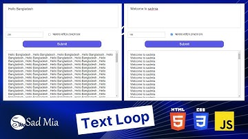 Text Loop Design HTML CSS & JavaScript @SadMia