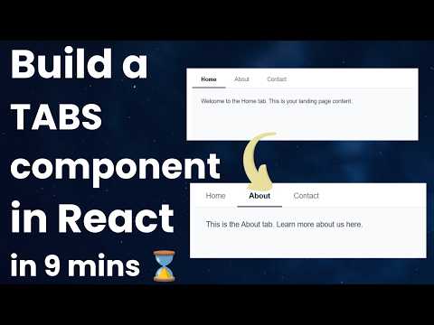 Build a Tabs Component in React from scratch in under 9 mins! (Machine Coding Interview Question)