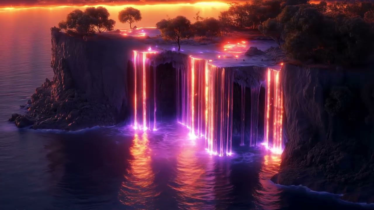 Relaxing Music with Nature Sounds | Waterfall HD 🌿 Sleep, Meditation & Stress Relief