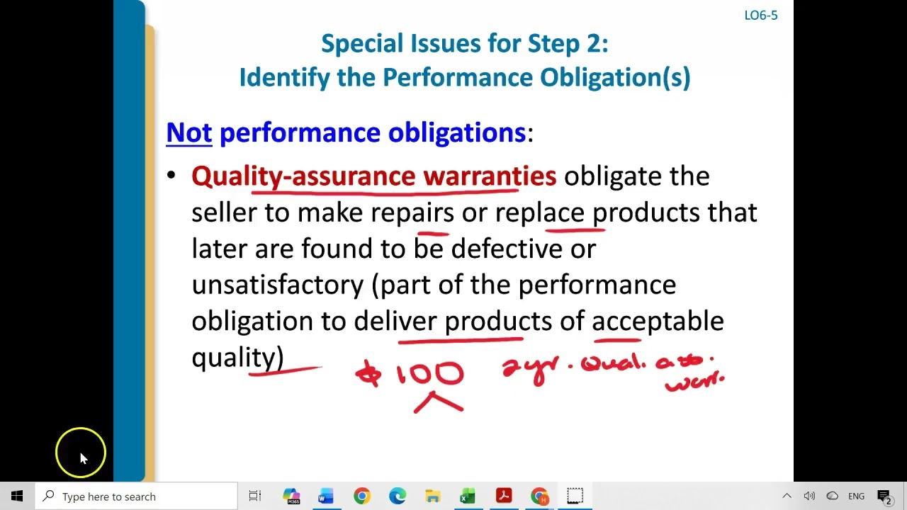 Chapter 6 - Special Issues in Revenue Recognition: Prepayments, Warranties and Customer Options