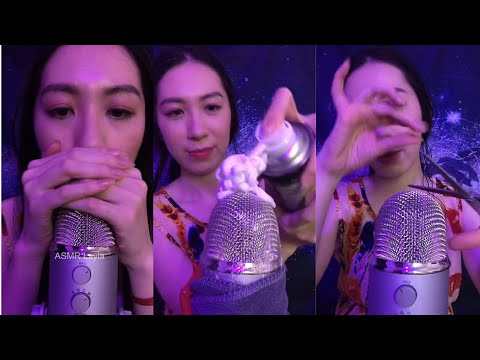 #asmr Tiktok live Relaxing Triggers (plucking negativity, spraying, shaving cream, mouth sounds...)